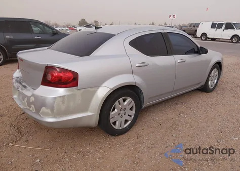 2012 Dodge Avenger Se z USA, uszkodzony, nr VIN 1C3CDZAB0CN243888